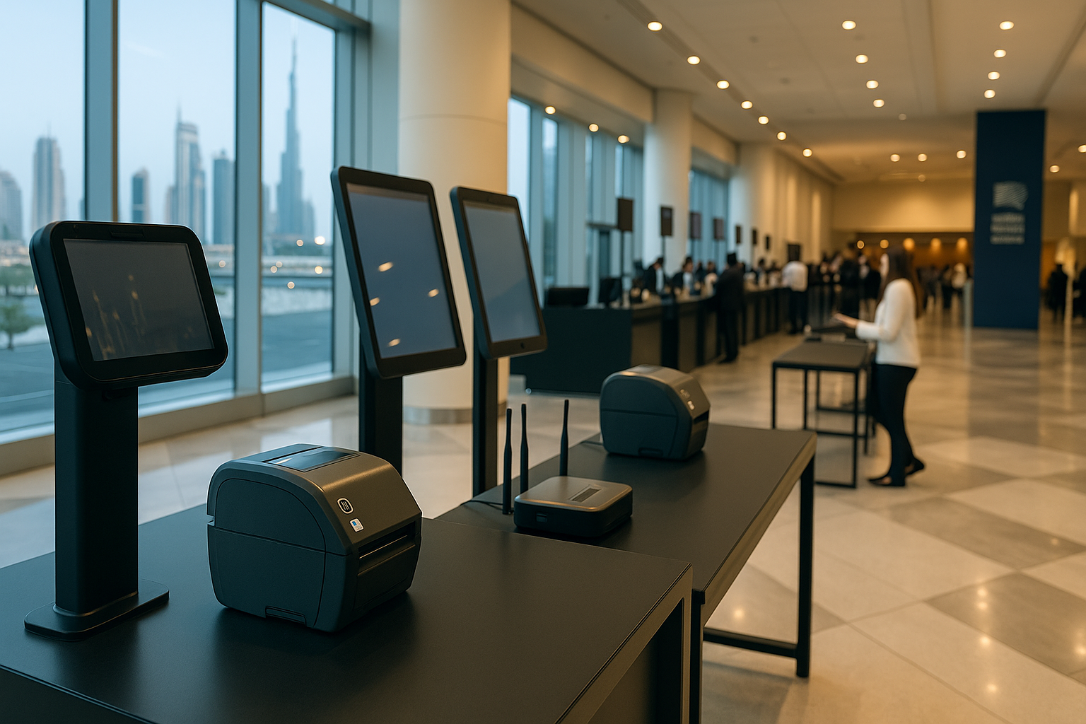Event Hardware in the UAE: What You Really Need (Scanners, Printers, Kiosks, WiFi) cover